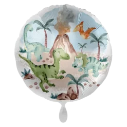 Balon foliowy okragły Dinozaury 18 cali 43 cm