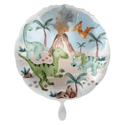 Balon foliowy okragły Dinozaury 18 cali 43 cm