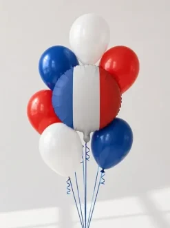 Balon foliowy okragły Flaga Francji 35 cm