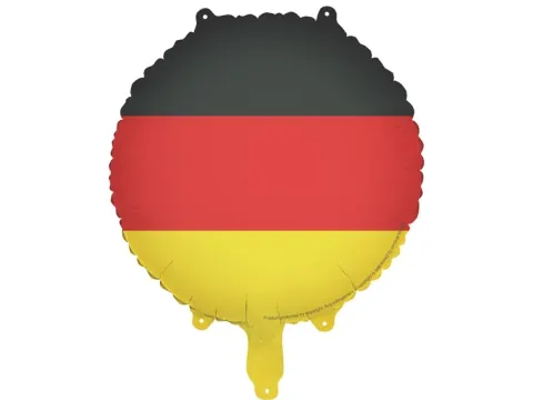 Balon foliowy okragły Flaga Niemiec 35 cm