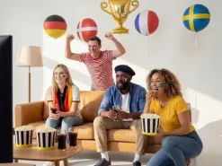 Balon foliowy okragły Flaga Szwecji 35 cm