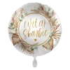Balon foliowy okrągły 18 cali Witaj Skarbie Baby Shower