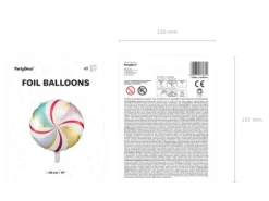 Balon foliowy okrągły Cukierek pastelowy 35 cm