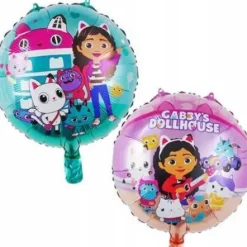 Balon foliowy okrągły Koci Domek Gabi 18 cali
