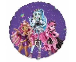 Balon foliowy okrągły Monster High 18 cali 1 szt.