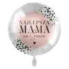 Balon foliowy okrągły Najlepsza Mama na Świecie 18 cali