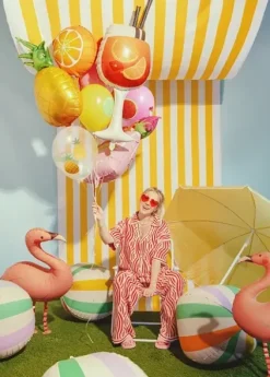 Balon foliowy okrągły Pomarańcza 35 cm