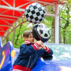 Balon foliowy okrągły Racing Car Flaga w szachownicę