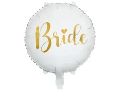 Balon foliowy okrągły złoty napis Bride wieczór panieński 18 cali