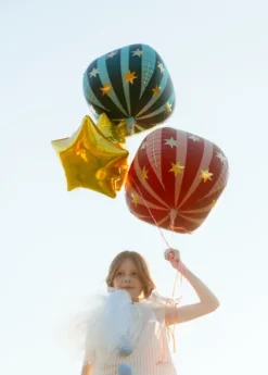 Balon foliowy Piłka w gwiazdki czerwona Cyrk 75 cm