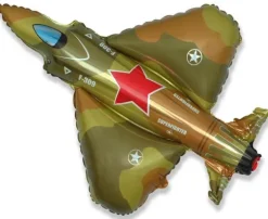 Balon foliowy samolot myśliwiec wojskowy 94x91 cm