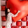 Balon foliowy serce czerwony XXL 160x160 cm