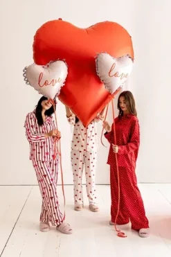 Balon foliowy serce czerwony XXL 160x160 cm