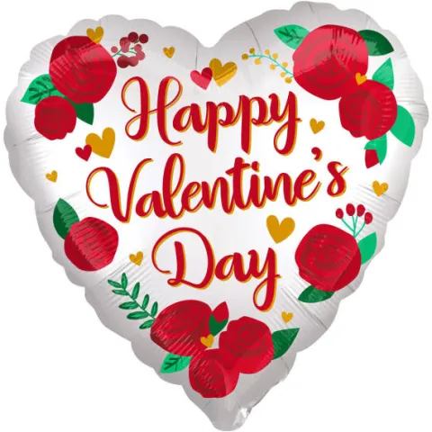 Balon foliowy serce Happy Valentine's Day 71 cm