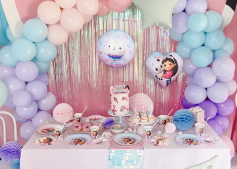 Balon foliowy serce Koci Domek Gabi 35 cm