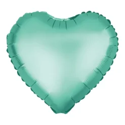 Balon foliowy serce satynowe matowe 18 cali zielone