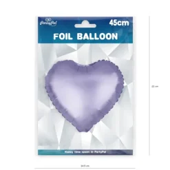 Balon foliowy serce satynowe matowe 18 cali fioletowy