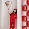 Balon foliowy serce z falbanką i napisem Love 50x47 cm