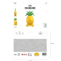 Balon foliowy stojący ananas 63x113x40 cm