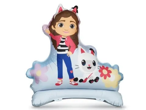 Balon foliowy stojący Koci Domek Gabi na powietrze 92x90.5 cm