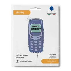 Balon foliowy telefon urodzinowy Happy Birthday NOKIA 23 cale