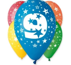 Balon Gemar 12 cali 1 sztuka cyfra 9