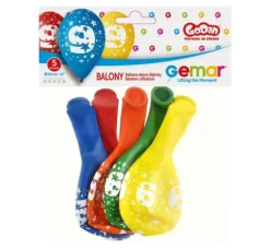 Balon Gemar 12 cali 1 sztuka cyfra 9