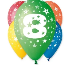 Balon Gemar 12 cali 1 sztuka cyfra 8