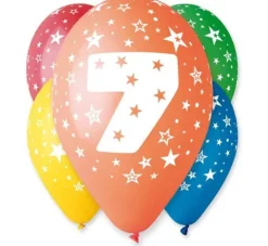 Balon Gemar 12 cali 1 sztuka cyfra 7