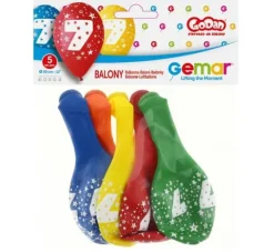 Balon Gemar 12 cali 1 sztuka cyfra 7