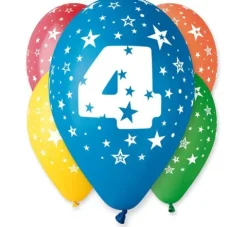 Balon Gemar 12 cali 1 sztuka cyfra 4