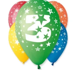 Balon Gemar 12 cali 1 sztuka cyfra 3