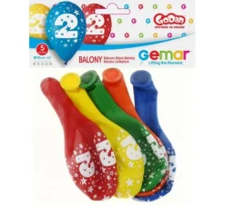 Balon Gemar 12 cali 1 sztuka cyfra 2