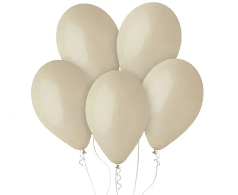 Balon Gemar jednokolorowy 12 cali 100 szt latte beżowy