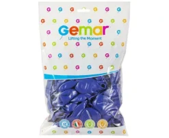 Balon Gemar jednokolorowy 12 cali 100 szt. granatowy