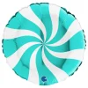 Balon Grabo 18'' Round Swirly White Tiffany
