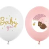 Balon gumowy Baby Girl księżyc różowy 30 cm 1 szt.