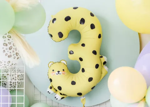 Balon gumowy Cętki złote 30 cm 1 szt.
