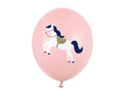 Balon gumowy KOŃ KONIK Pastel Pink 12 cali 1 szt.