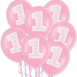 Balon gumowy na Roczek z cyferką 12" 1 szt.