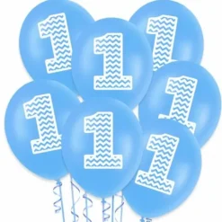 Balon gumowy na Roczek z cyferką 12
