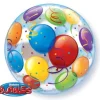 Baloniki kula kolorowa Bubble Deco balon Qualatex 22''
