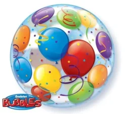 Baloniki kula kolorowa Bubble Deco balon Qualatex 22''