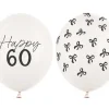 Balon lateksowy pastelowy Happy 60 1 sztuka 12 cali 30 cm Pastel Off-white z nadrukiem