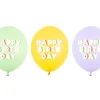 Balon lateksowy pastelowy Happy Birthday 1 sztuka 12 cali 30 cm mix kolorów