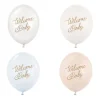 Balon lateksowy pastelowy Welcome Baby 1 sztuka 12 cali 30 cm niebieski mix