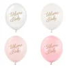 Balon lateksowy pastelowy Welcome Baby 1 sztuka 12 cali 30 cm różowy mix