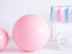 Balon okrągły kula średnica 1m metrowy Pastel Pale Pink