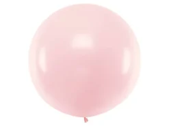 Balon okrągły kula średnica 1m metrowy Pastel Pale Pink