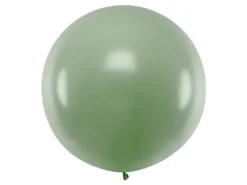Balon okrągły kula średnica 1m metrowy Pastel Rosemary Green